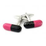 Pill Capsule Medicine Cufflinks.JPG